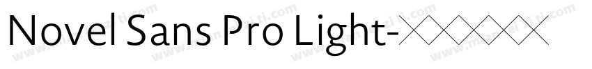 Novel Sans Pro Light字体转换